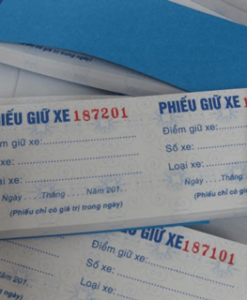 In vé giữ xe - Công Ty CP Quảng Cáo Và In Công Nghệ Mới Đông Đô